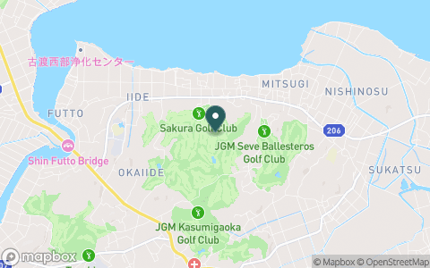 桜ゴルフ倶楽部の地図