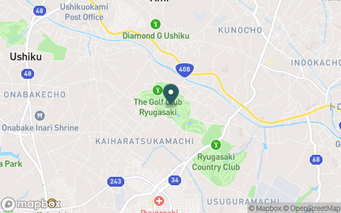 ザ・ゴルフクラブ竜ヶ崎【ＧＲＡＮＤ ＰＧＭ】の地図