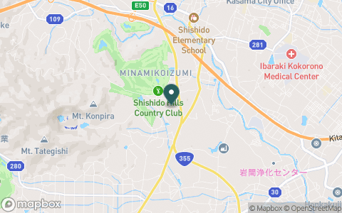 宍戸ヒルズカントリークラブの地図