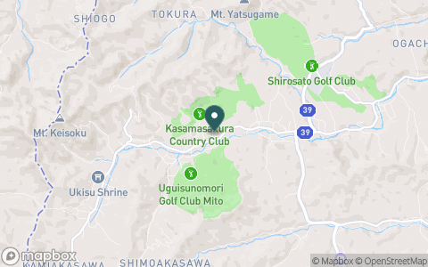 笠間桜カントリー倶楽部の地図
