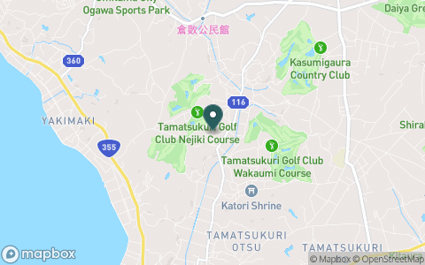 玉造ゴルフ倶楽部　捻木コース【ＰＧＭ】の地図