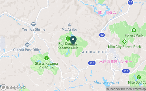 富士カントリー笠間倶楽部の地図