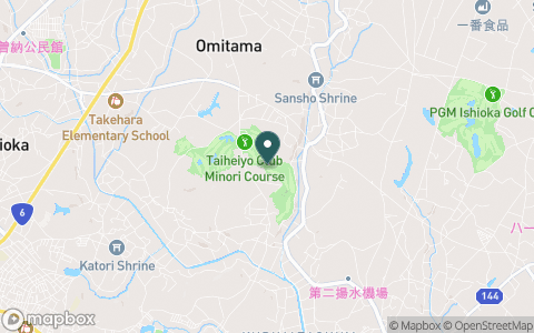 太平洋クラブ美野里コースの地図