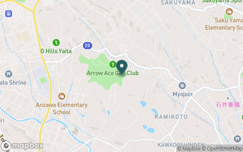 アローエース　ゴルフクラブの地図