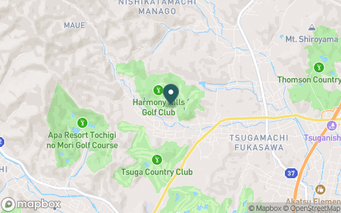 ハーモニーヒルズゴルフクラブ【ＰＧＭ】の地図