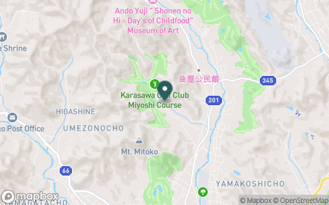 唐沢ゴルフ倶楽部　三好コースの地図