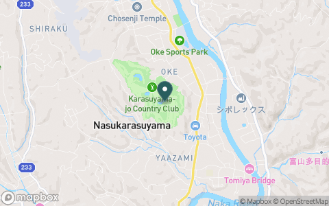 烏山城カントリークラブの地図