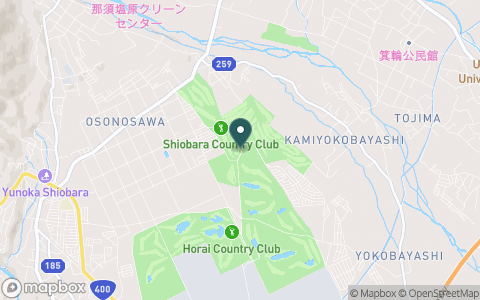 塩原カントリークラブの地図