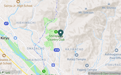 城山カントリー倶楽部（栃木県）の地図