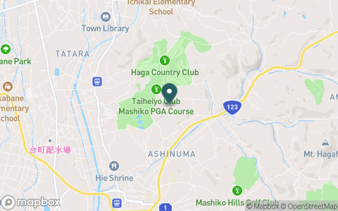 太平洋クラブ益子ＰＧＡコースの地図