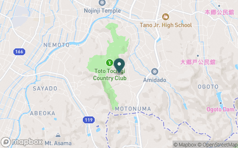 東都栃木カントリー倶楽部の地図