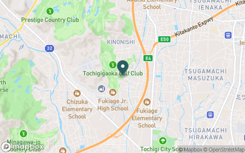 栃木ヶ丘ゴルフ倶楽部の地図