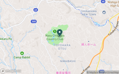 那須ちふり湖カントリークラブの地図