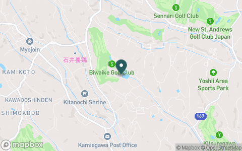 琵琶池ゴルフ倶楽部の地図