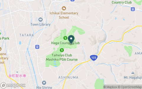 芳賀カントリークラブの地図