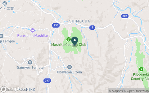 益子カントリー倶楽部の地図