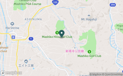 益子ヒルズゴルフクラブの地図