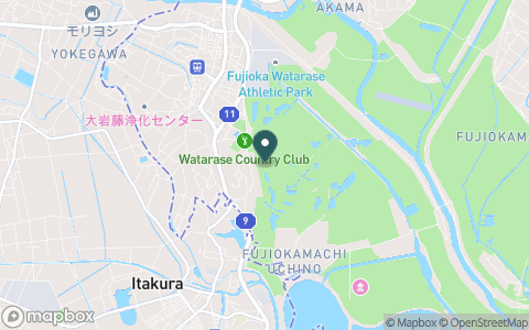 渡良瀬カントリークラブの地図