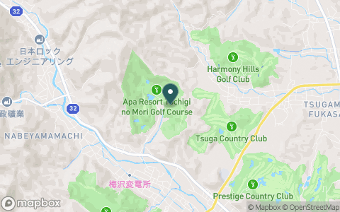 アパリゾート栃木の森ゴルフコースの地図