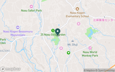２５那須ゴルフガーデンの地図