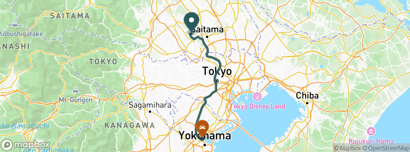 ノーザンカントリークラブ 錦ヶ原ゴルフ場までのルート地図