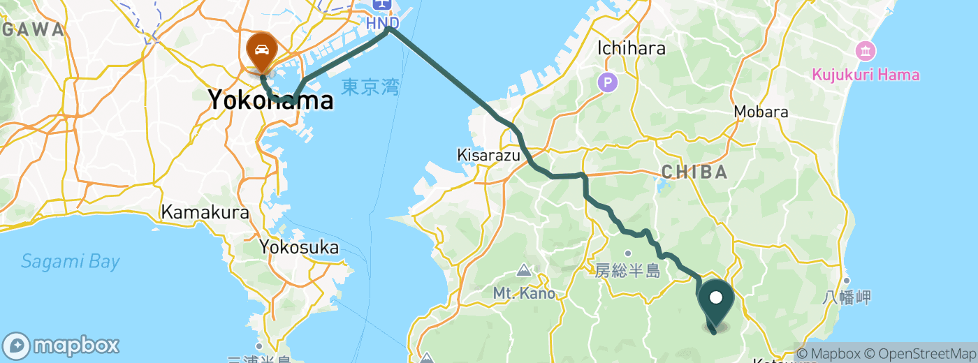 花生カントリークラブ（千葉県）までのルート地図