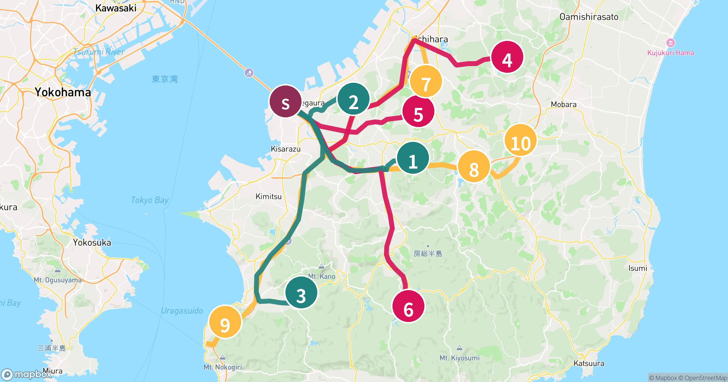 アクアライン発・GW2026千葉コスパランキング概観地図
